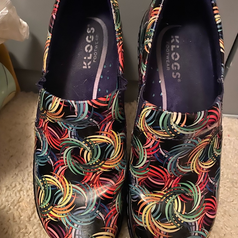 KLOGS footwear nursing/medical shoes black/multi-color